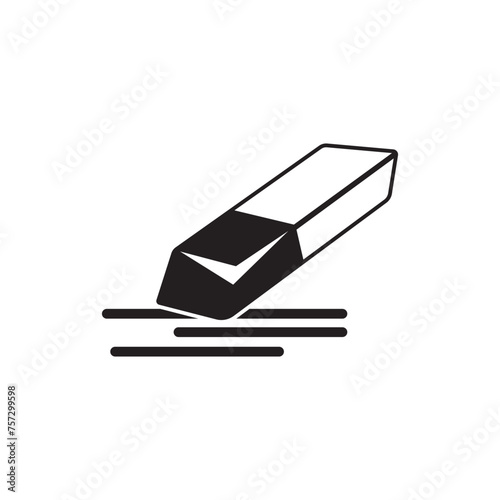 eraser icon vector illustration design template
