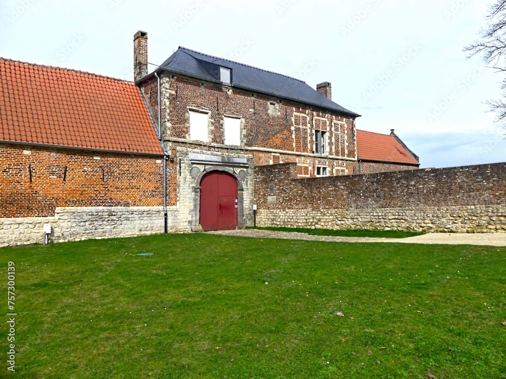 Waterloo, March 2024 - Visit to the Hougoumont farm, emblematic site of the battle between the French led by Napoleon BONAPARTE and the allied troops led by the Duke of Wellington.