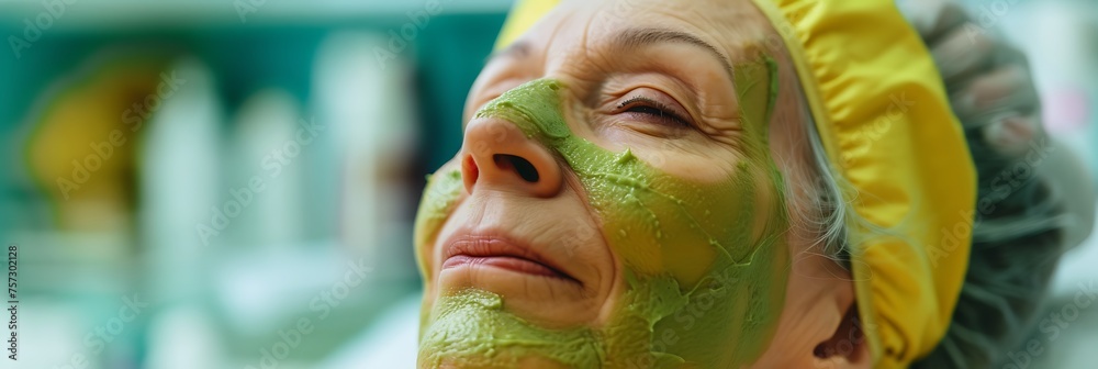 Senior Lady Having Beauty Treatment at Spa Senior Lady Having Beauty Treatment at Spa