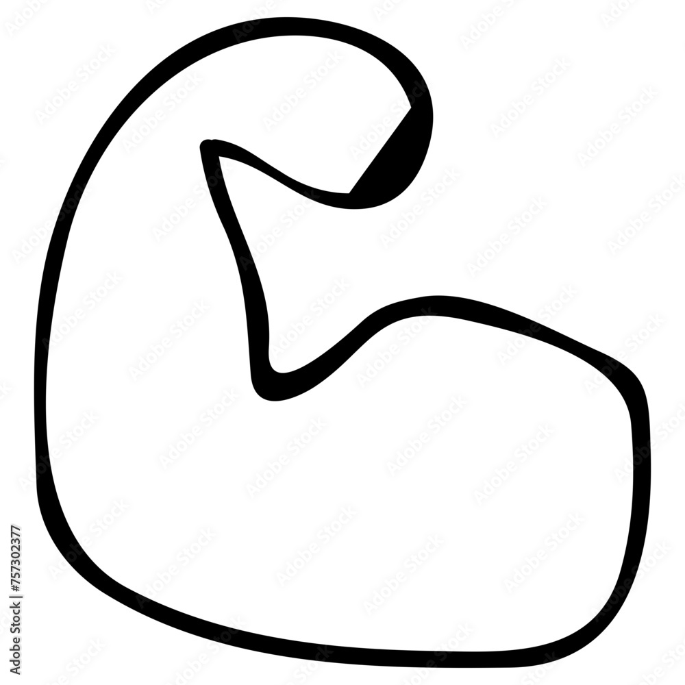 bicep icon, simple vector design