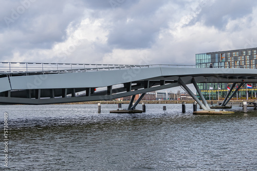 Photography Amsterdam Jan Schaefer Bridge, spans Oostelijke Handelskade (Eastern Docklands) and Java Island