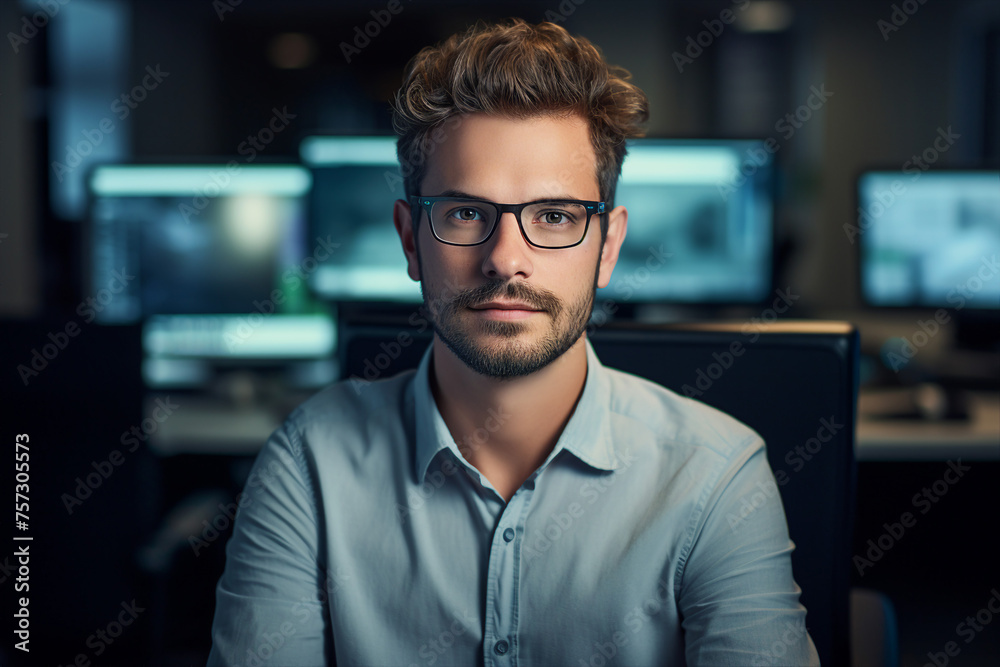 Business people programmers meeting conference against hackers criminals Generative AI