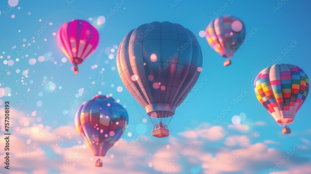 Embark on a journey of love and inspiration this Valentine’s with a hot air balloon ride, flying amidst red and blue skies, creating unforgettable memories. Embark on a journey of love and inspiration this Valentine’s with a hot air balloon ride, flying amidst red and blue skies, creating unforgettable memories.