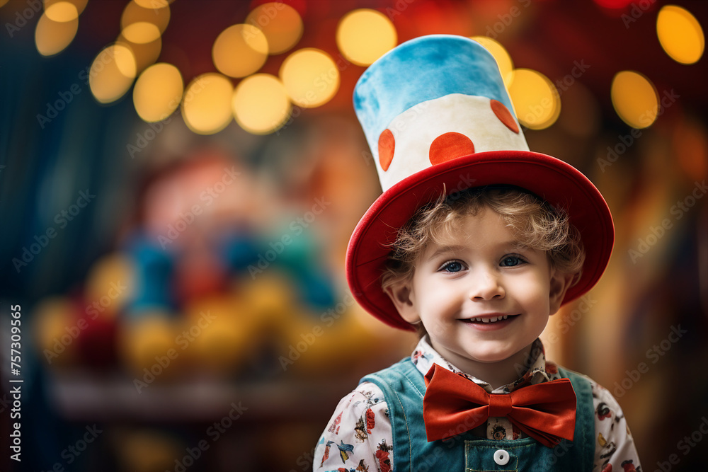 Horror circus actor performer clown fun time children fair Generative AI funny and freaky face expression Horror circus actor performer clown fun time children fair Generative AI funny and freaky face expression