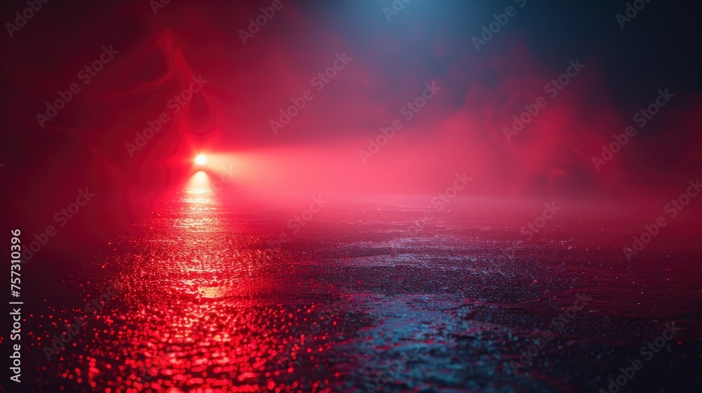 Bright Red Neon Laser Lights Illuminate, Background HD, Illustrations