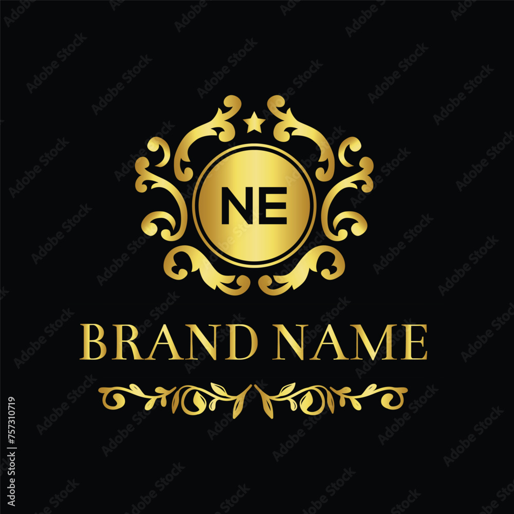 NE creative logo design for company branding NE creative logo design for company branding