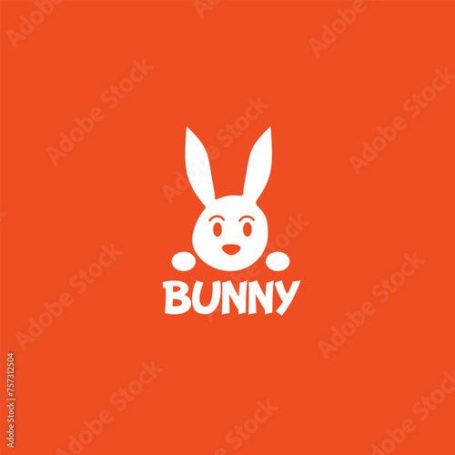 cute bunny rabbit logo design