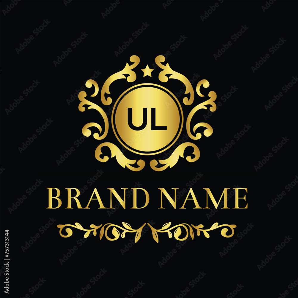 Letter UL unique logo design for brand awareness Letter UL unique logo design for brand awareness