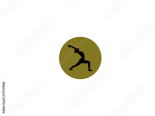 Vector yoga health medication logo and symbol...