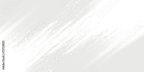 Grey white halftone modern bright art. Blurred pattern raster effect background. Abstract creative graphic template