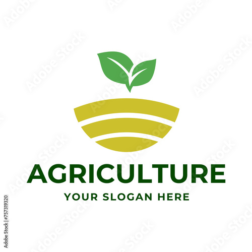 Agriculture logo. Farm concept logo design Vector on white background