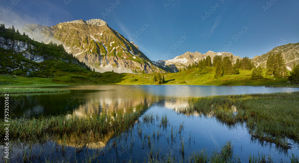 Juppenspitze, Körbersee, Lechquellengebirge, Vorarlberg, Österreich