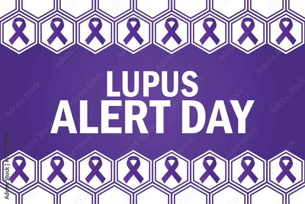 Lupus Alert Day wallpaper with shapes and typography. Lupus Alert Day, background