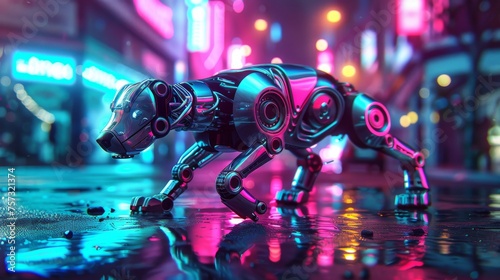 A highly detailed, futurist...