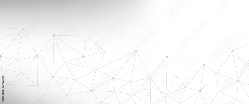 Abstract futuristic - Molecules technology with polygonal shapes on white background. Illustration Vector design digital technology concept. Global network connection.	
