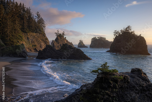 The very popular Secret Beach, Oregon. photo