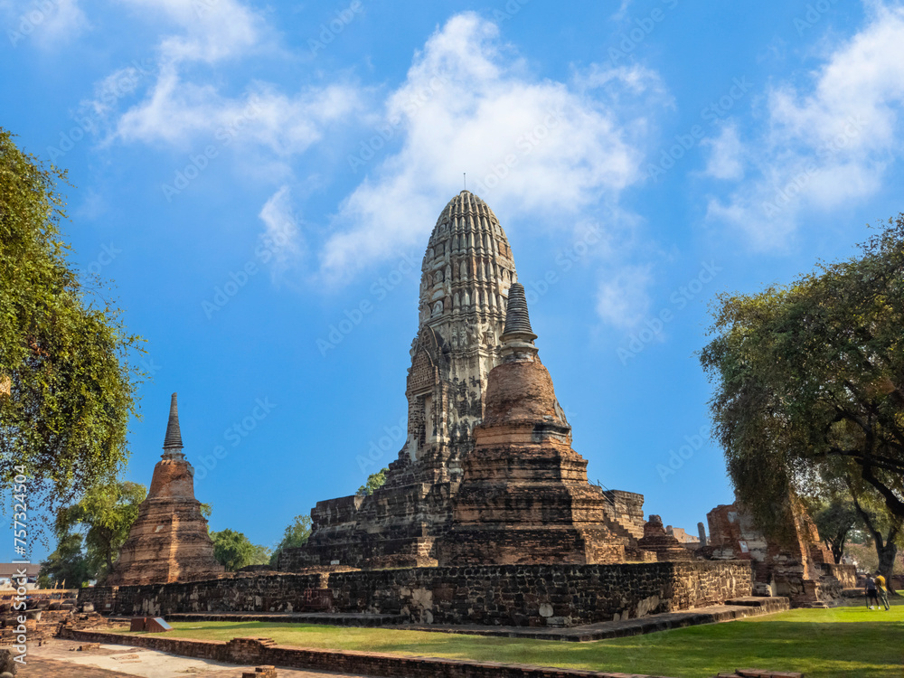 Ayutthaya, Thailand at Wat Ratchaburana, historical city of Ayutthaya Thailand