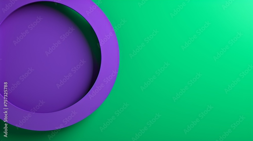 Dynamic contrast: A vibrant purple circle stands out against a bright green background, creating a dynamic composition with space for copy. Dynamic contrast: A vibrant purple circle stands out against a bright green background, creating a dynamic composition with space for copy.