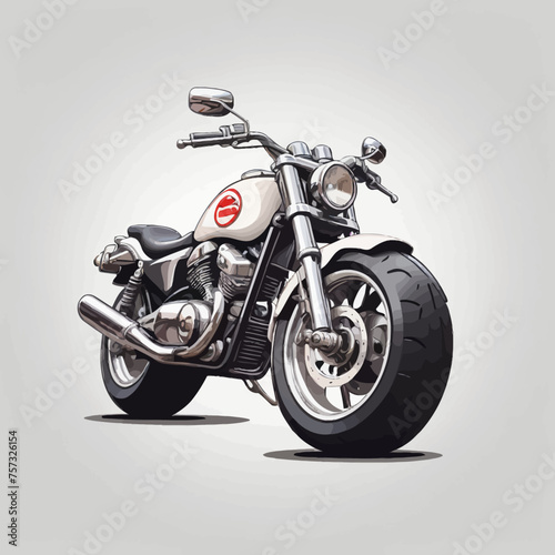 Motorcycle Cartoon Logo Design Very Cool