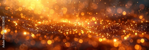 Flight Gold Bokeh Particles Magical Shimme, Background HD, Illustrations