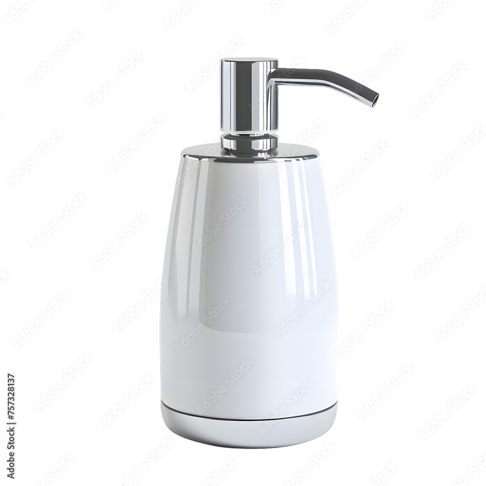 Obraz premium Soap dispenser mock up isolated on transparent background