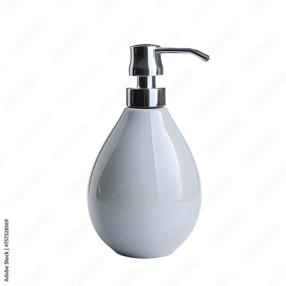 Fototapeta premium Soap dispenser mock up isolated on transparent background
