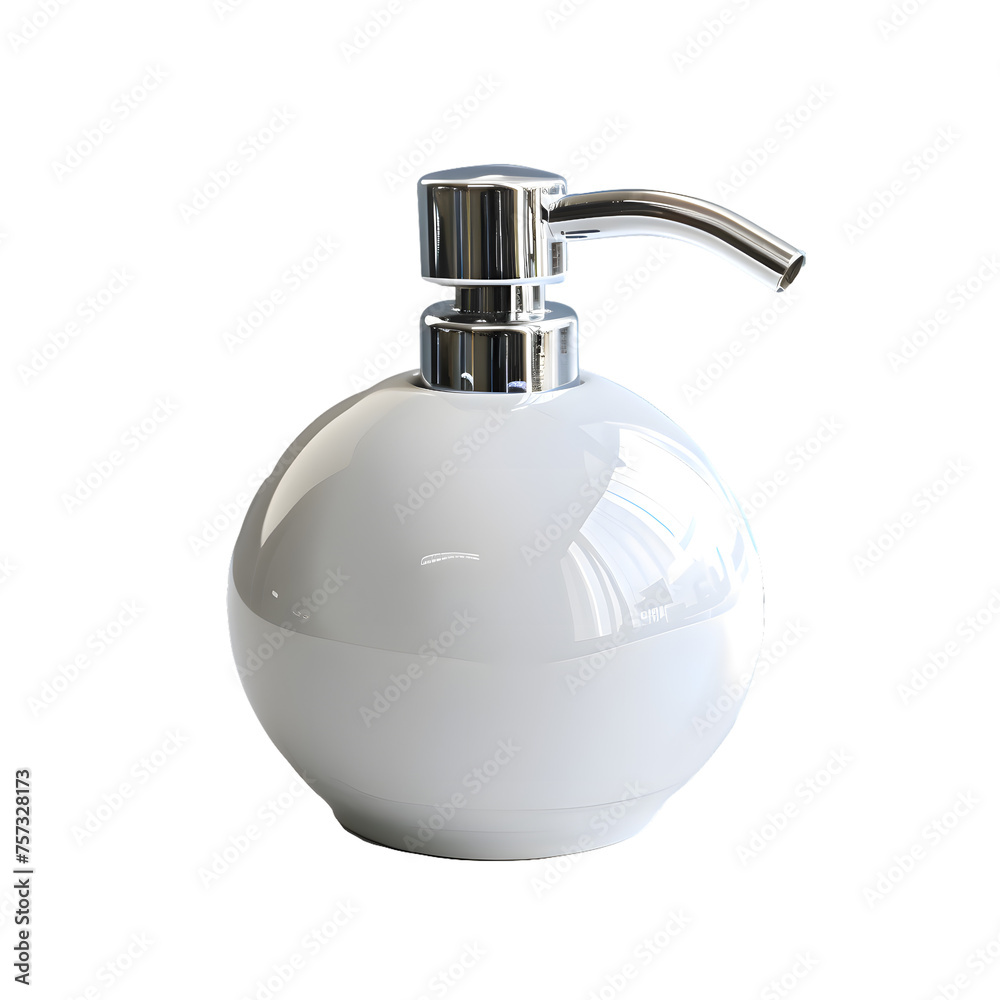 Obraz premium Soap dispenser mock up isolated on transparent background