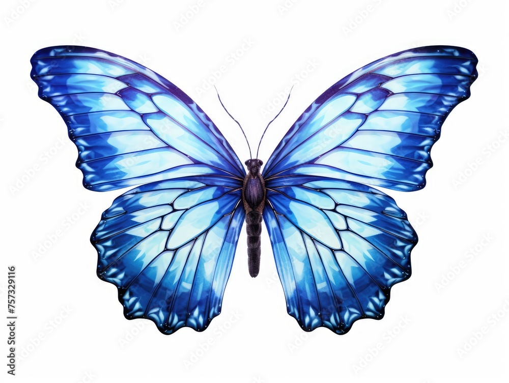 blue butterfly isolated on white blue butterfly isolated on white