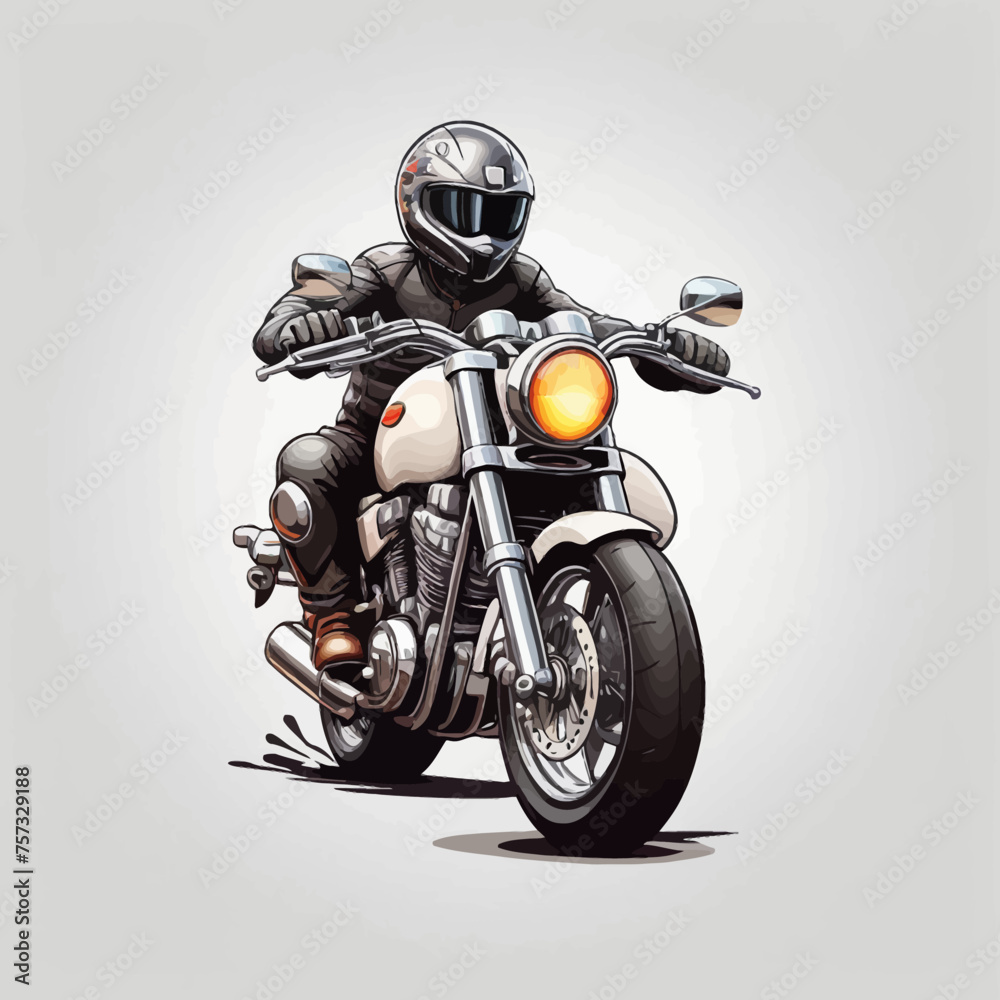 Motorcycle Cartoon Logo Design Very Cool Motorcycle Cartoon Logo Design Very Cool
