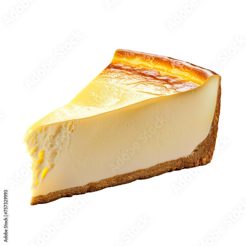 Cheesecake, transparent background, isolated image, generative AI