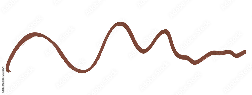 Brown stroke brush isolated on transparent background. Brown stroke brush isolated on transparent background.