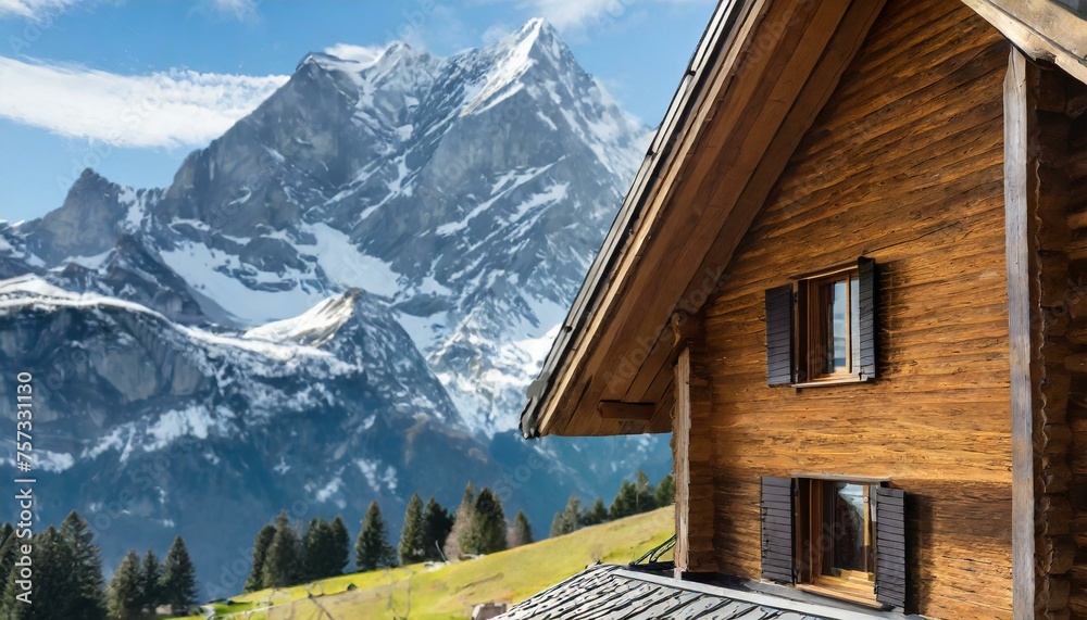 Alpine Hideaway: Swiss Chalet Amidst Majestic Peaks