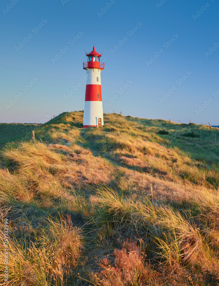 Leuchtturm List-Ost, Ellenbogen, Sylt, Schleswig-Holstein, Deutschland Leuchtturm List-Ost, Ellenbogen, Sylt, Schleswig-Holstein, Deutschland