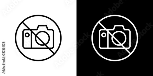 写真撮影禁止のベクターアイコン