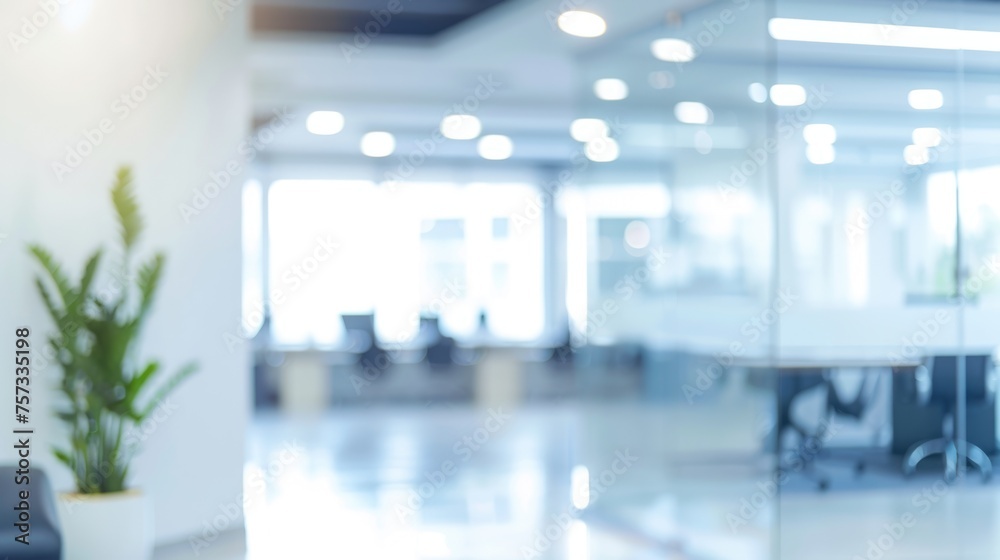 © Victoria - blurry view of the office