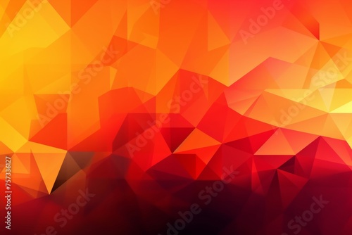 Radiant Abstraction: Radiate warmth and vibrancy with this yellow, orange, and red geometric abstract background, offering a dynamic and eye-catching element for enhancing various design projects.