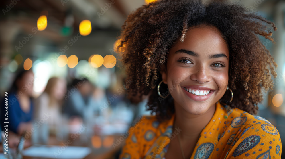 Portrait of a young professional woman smiling Portrait of a young professional woman smiling