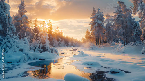 winter photography style the atmosphere is the most beautiful and cold © DrPhatPhaw