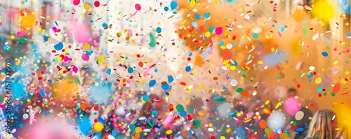 Confetti shower celebration explosion