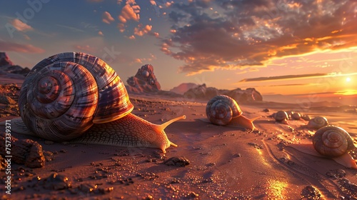 snail in the desert © Lemar