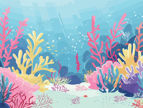 Ocean hosts diverse corals, vital underwater plants supporting marine life