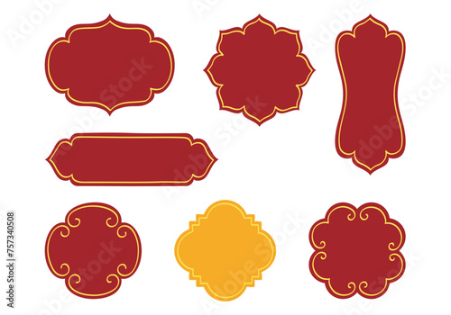 Chinese New Year label - set