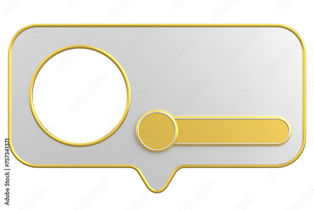Profile box. Social media profile. 3D illustration. Profile box. Social media profile. 3D illustration.