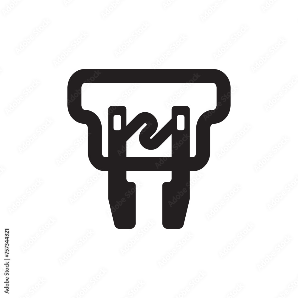 electrical fuse icon vector illustration design template