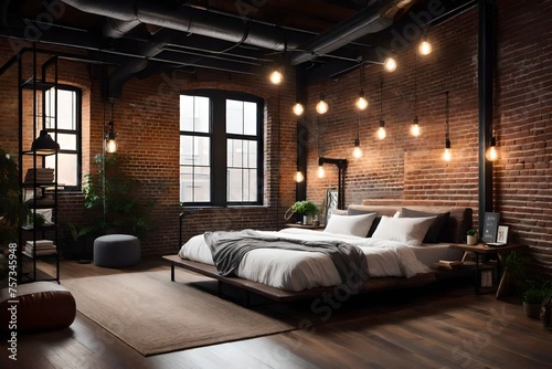 Scandinavian-inspired bedroom with light wood furniture