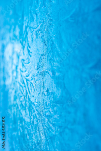 Blue Frost Abstract Background