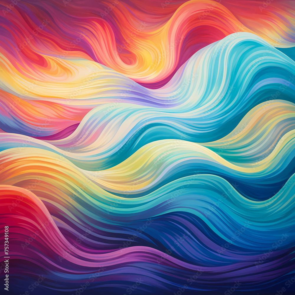 Dynamic energy waves in various vibrant hues.