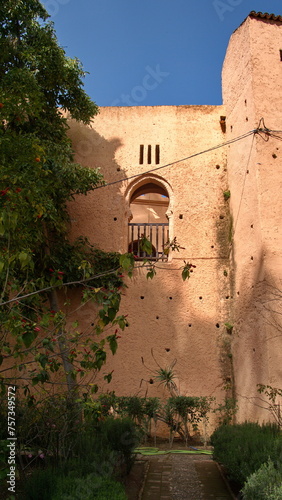 Window in an inner stone wall in the Kasbah in the Uta Hammam Square, in Chefchaouen, Morocco © Angela
