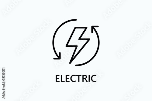 Electric icon or logo sign symbol vector illustration Free Download Electric icon or logo sign symbol vector illustration - GFXLoad
