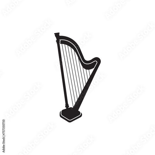 lyre icon vector illustration design template